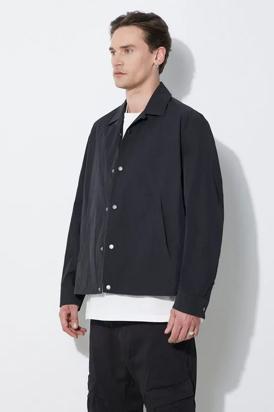 Neil Barrett jacket Boxy Coach Jacket men's black color MY11097A-Y039-001N