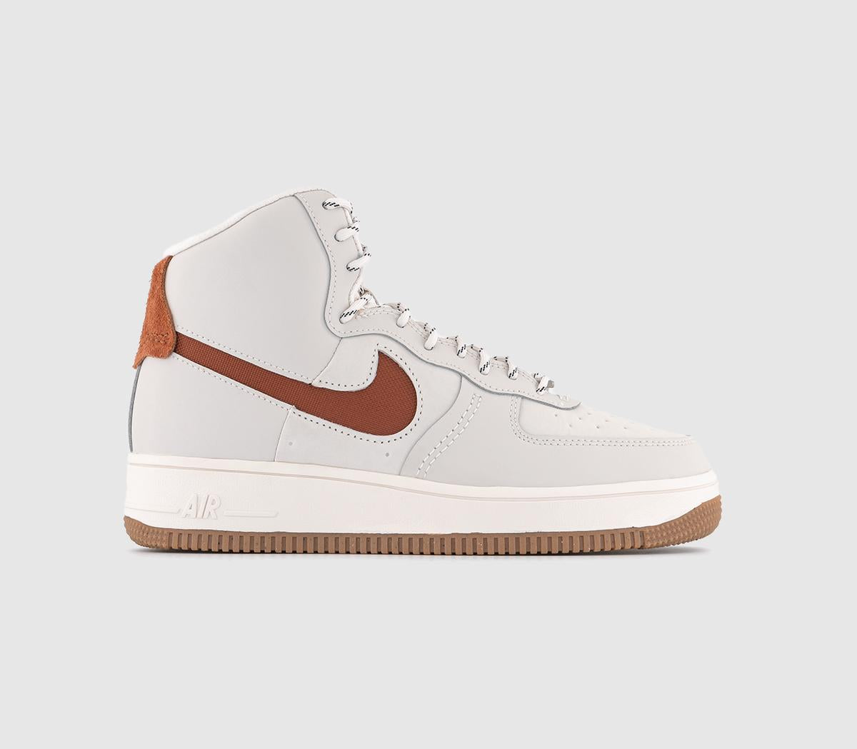 Nike AF1 Sculpt Trainers Phantom Rugged Orange Gum Med Brown