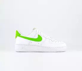 Nike Air Force 1 '07 White Action Green Uk Size 4