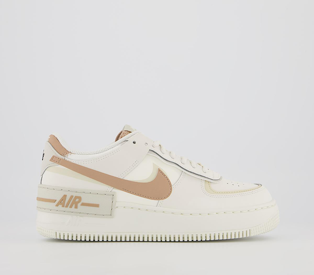 Nike Air Force 1 Shadow Sail Hemp Fossil Light Bone Trainers