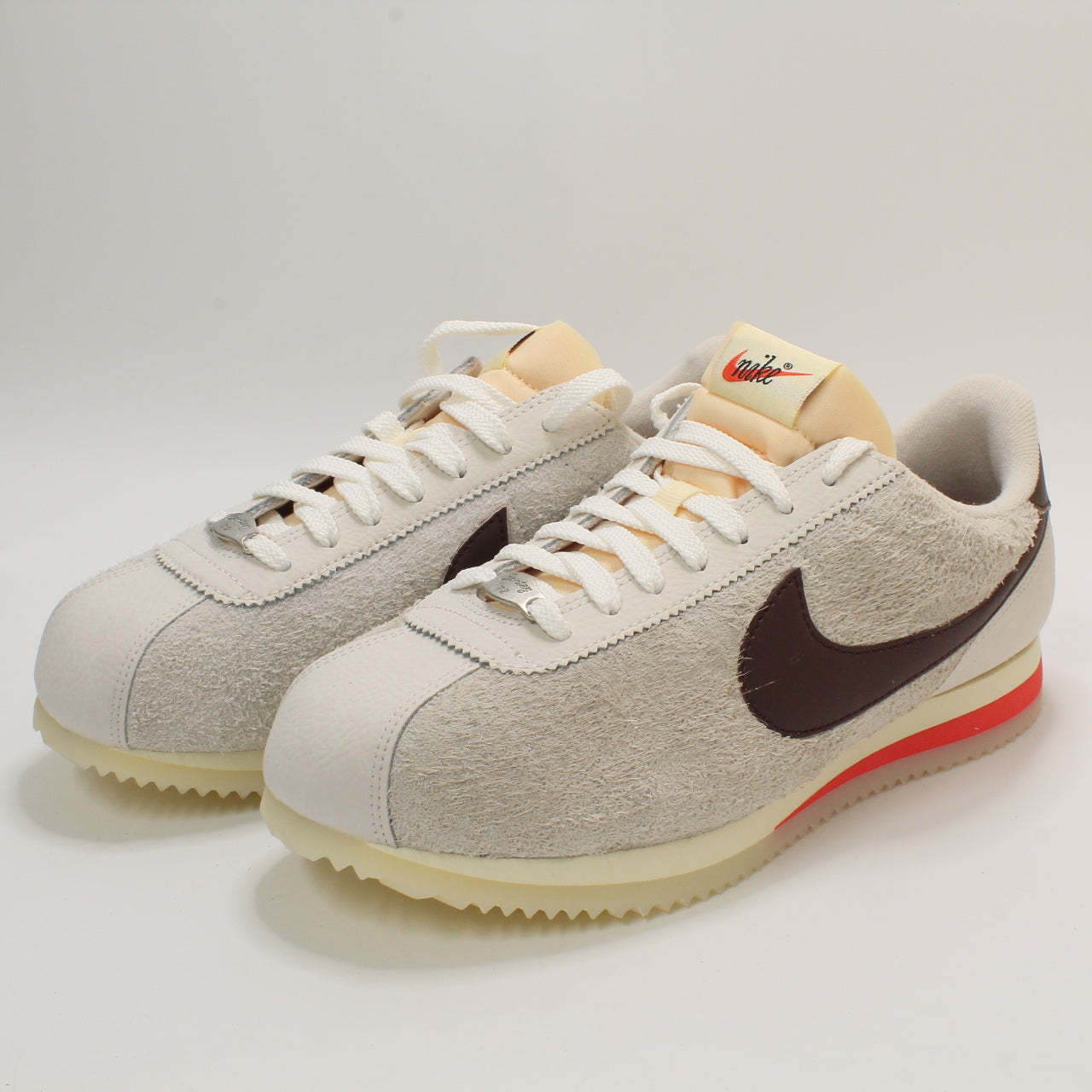 Nike Cortez Sail Earth Light Orewood Metallic Silver Uk Size 5.5