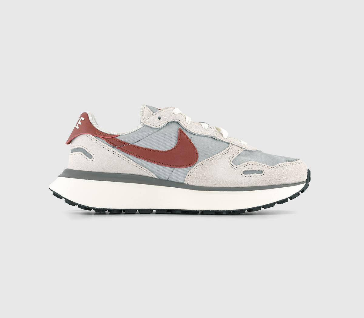 Nike Phoenix Waffle Light Bone Rugged Orange Light Smoke Grey Trainers