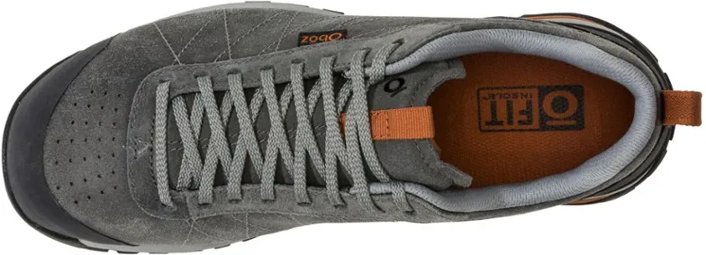 Oboz Mens Bozeman Low Waterproof Hiking Shoe- Charcoal