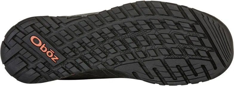 Oboz Mens Bozeman Low Waterproof Hiking Shoe- Charcoal