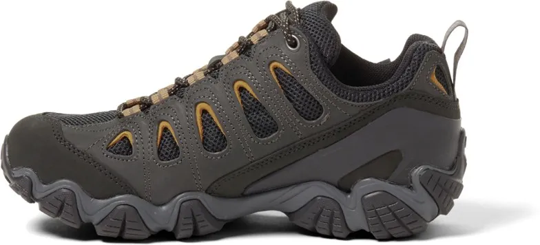 Oboz Mens Sawtooth II Low Waterproof Hiking Shoe- Shadow/Burlap