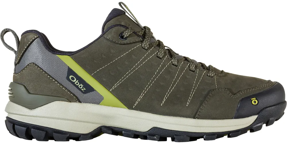 Oboz Mens Sypes Low Waterproof Leather Hiking Shoe- Loden