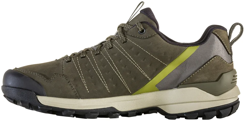 Oboz Mens Sypes Low Waterproof Leather Hiking Shoe- Loden