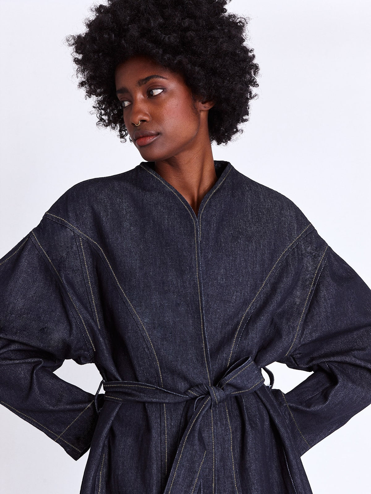 Ohemaa Oversized Wrap Coat