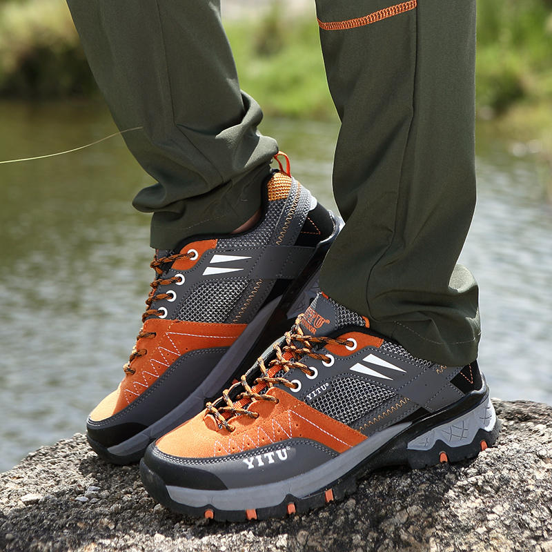 Outdoor Hiking Shoes Breathable Waterproof Anti-slip Wear-resistant Running Climbing Leisure Shoes