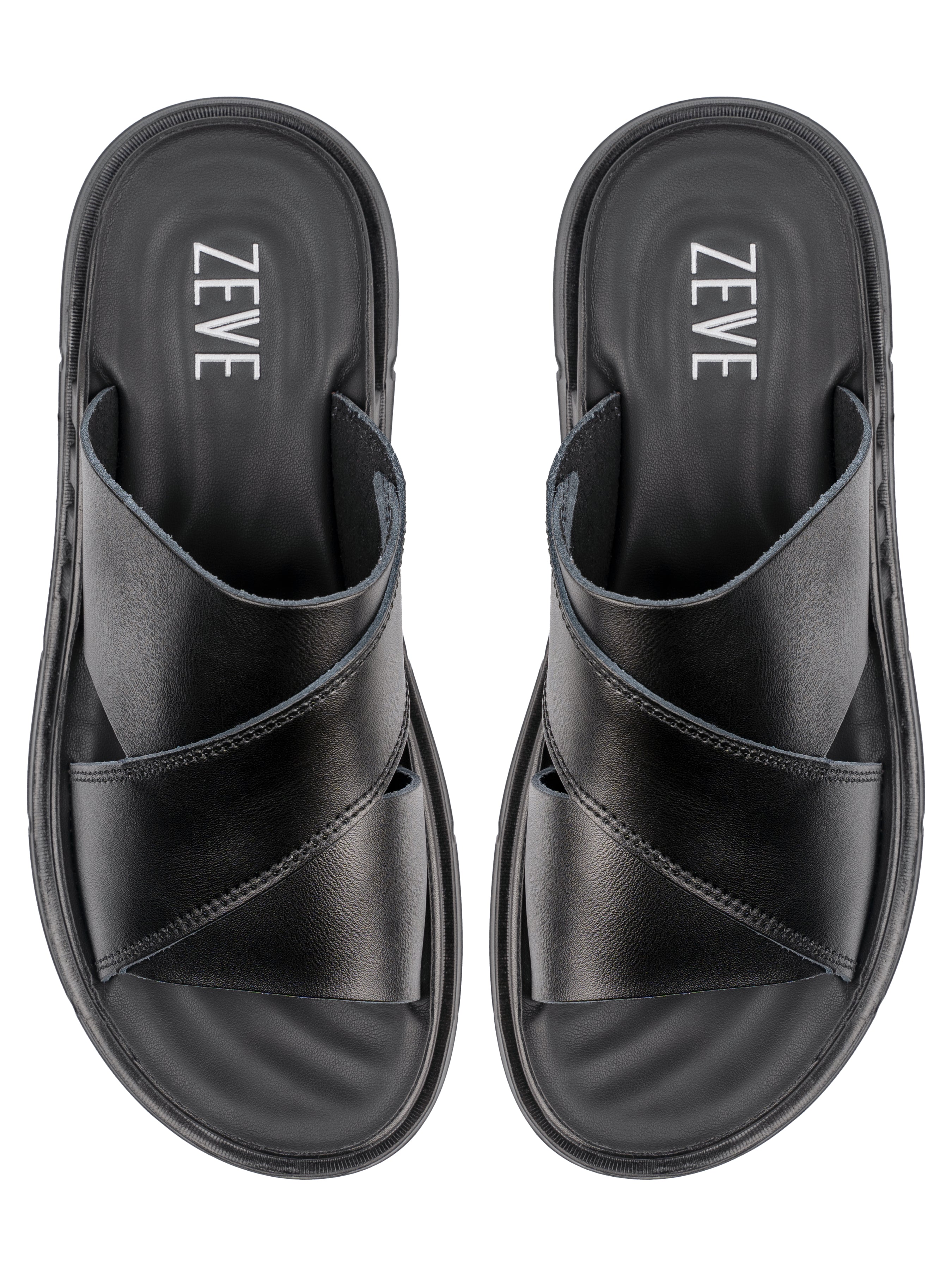 Pierre Sandal - Black Leather