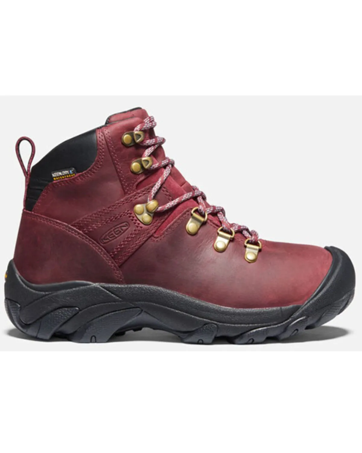 Product Name:  Keen Women's Tibetan Red & Black Pyrenees Waterproof Lace-Up Hiking Boot