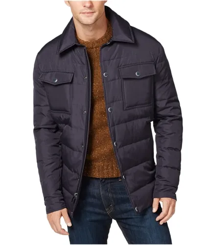 Ryan Seacrest Mens Down Cpo Quilted Jacket