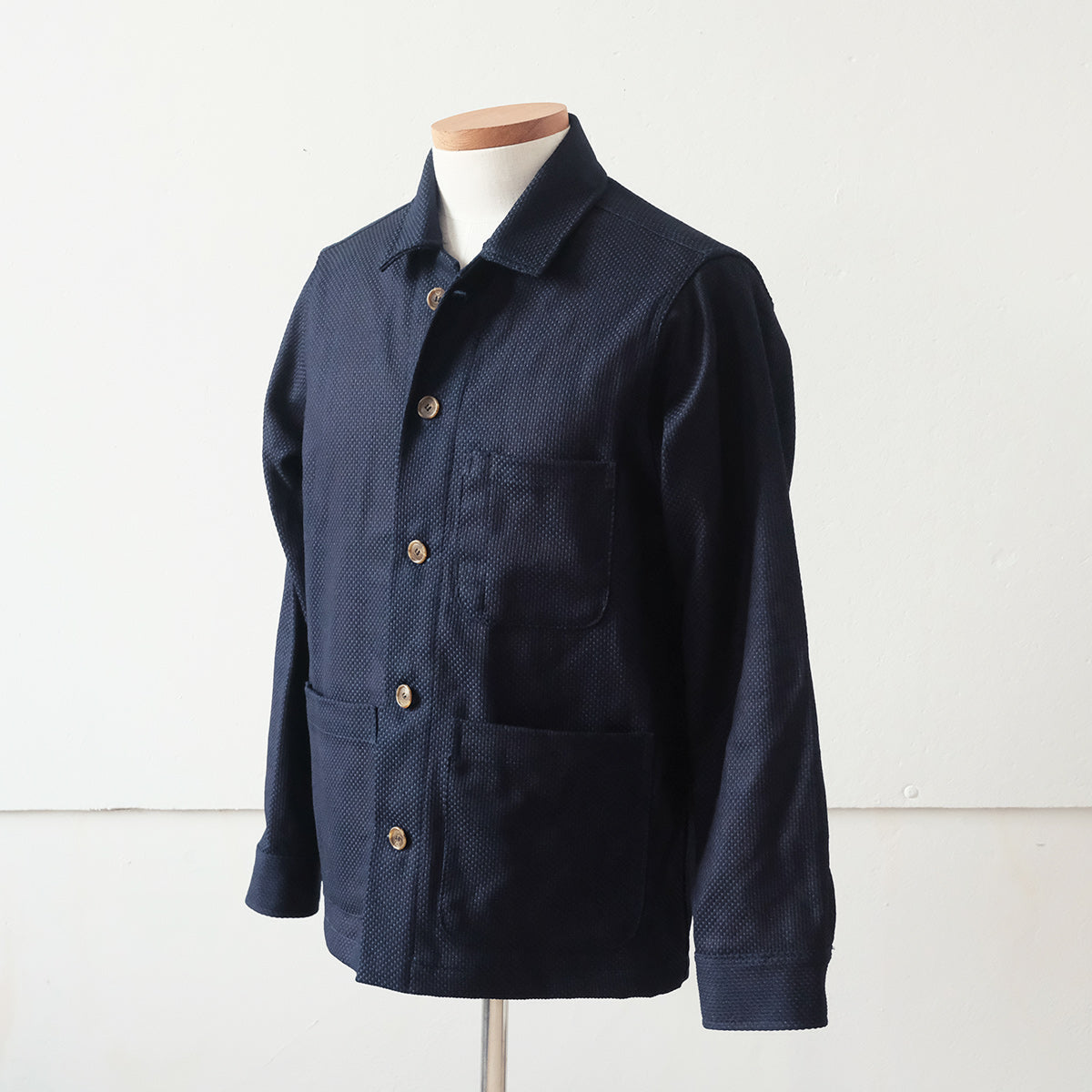 Sashiko Studio Coat - Indigo