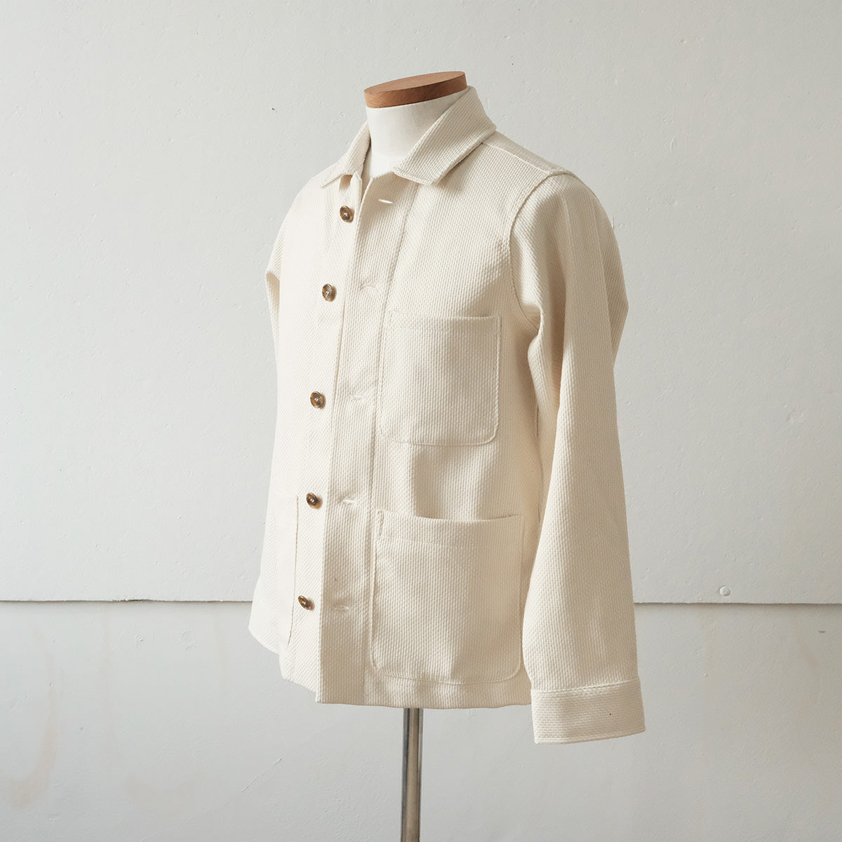 Sashiko Studio Coat - Natural