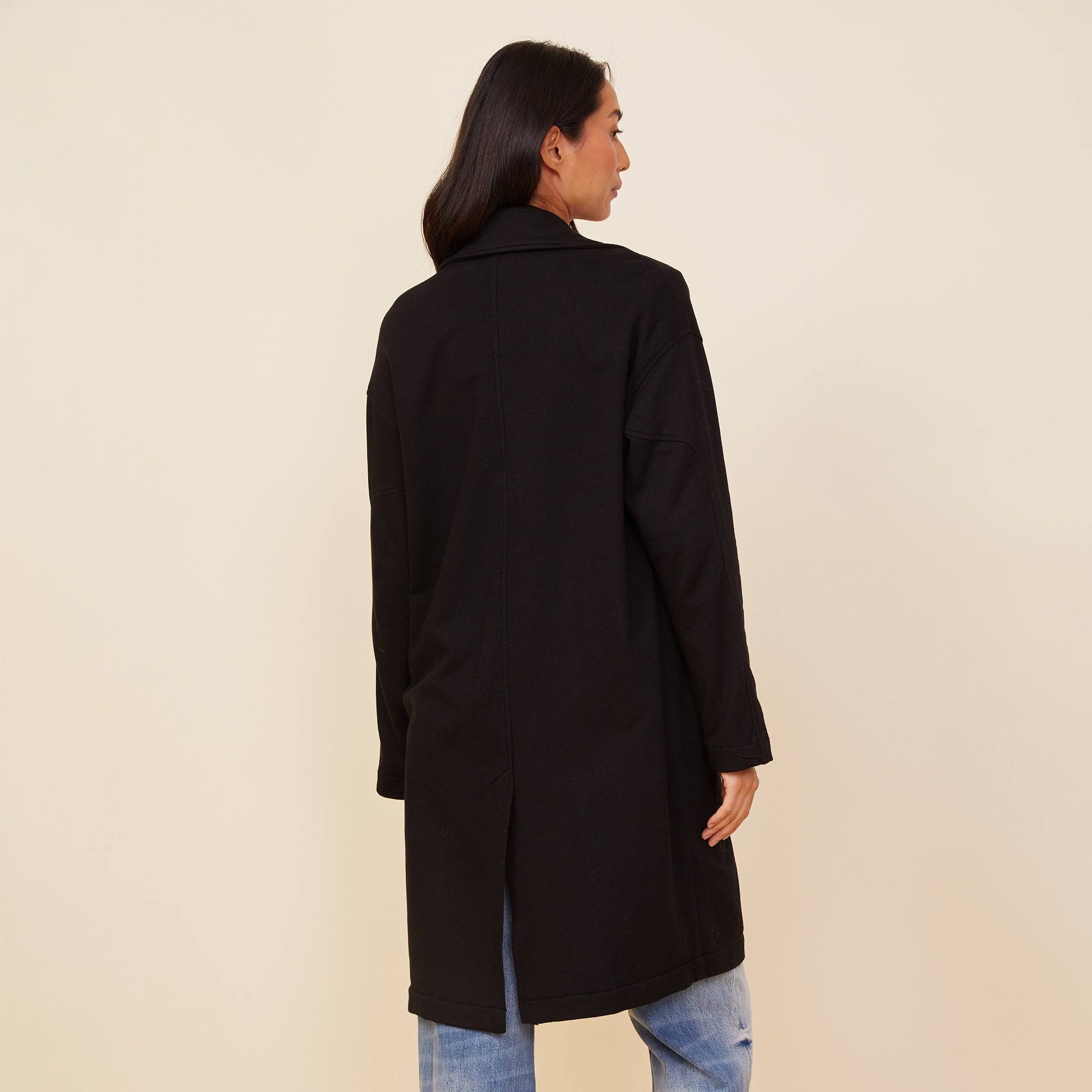 Seamed Fleece Coat