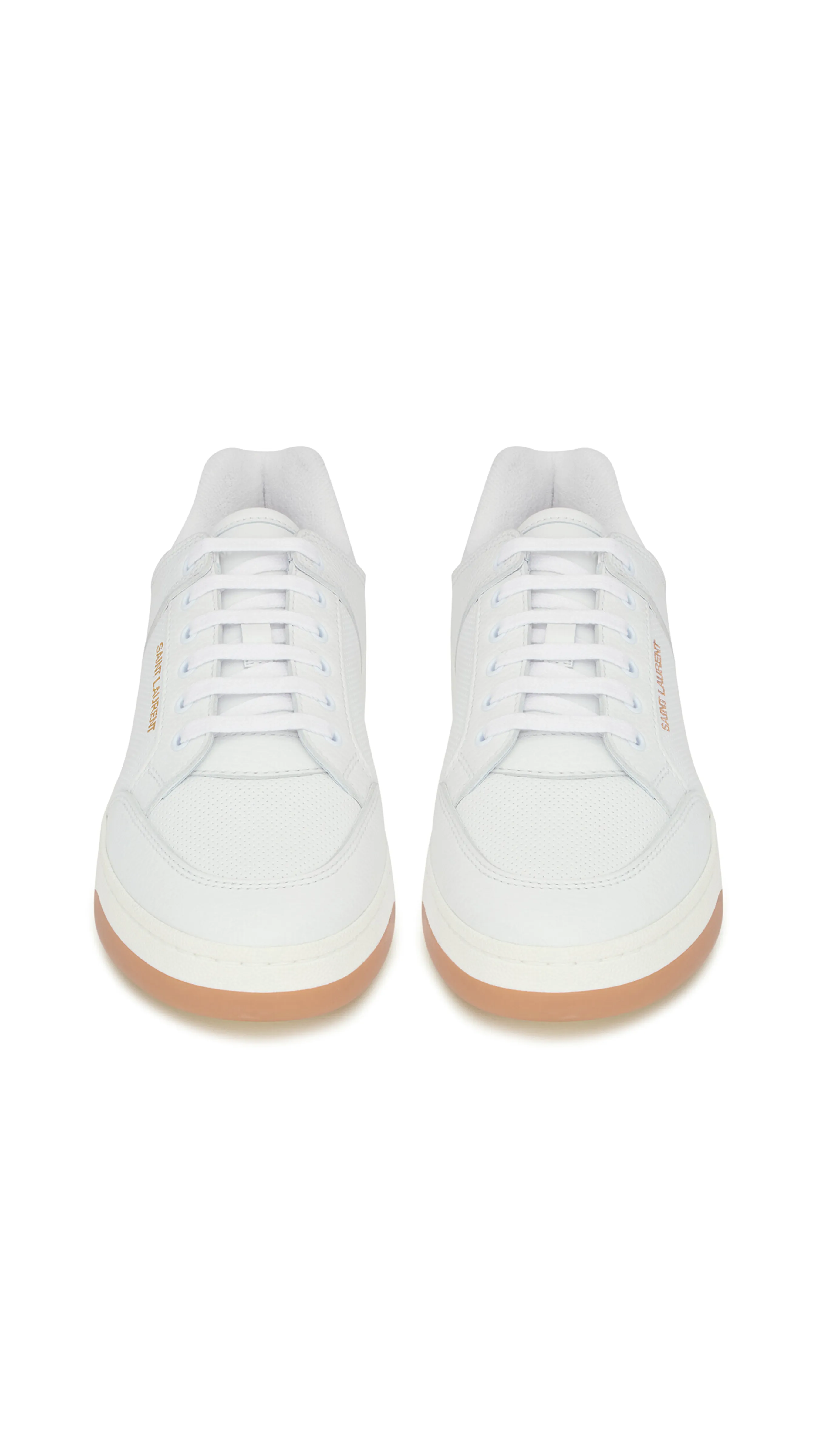 SL/61 Low-top Sneakers in Perforated Leather - White