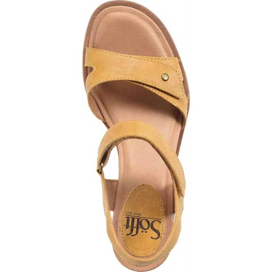 Sofft Cyndy Wedge Sandal Lemon Yellow (Women's)