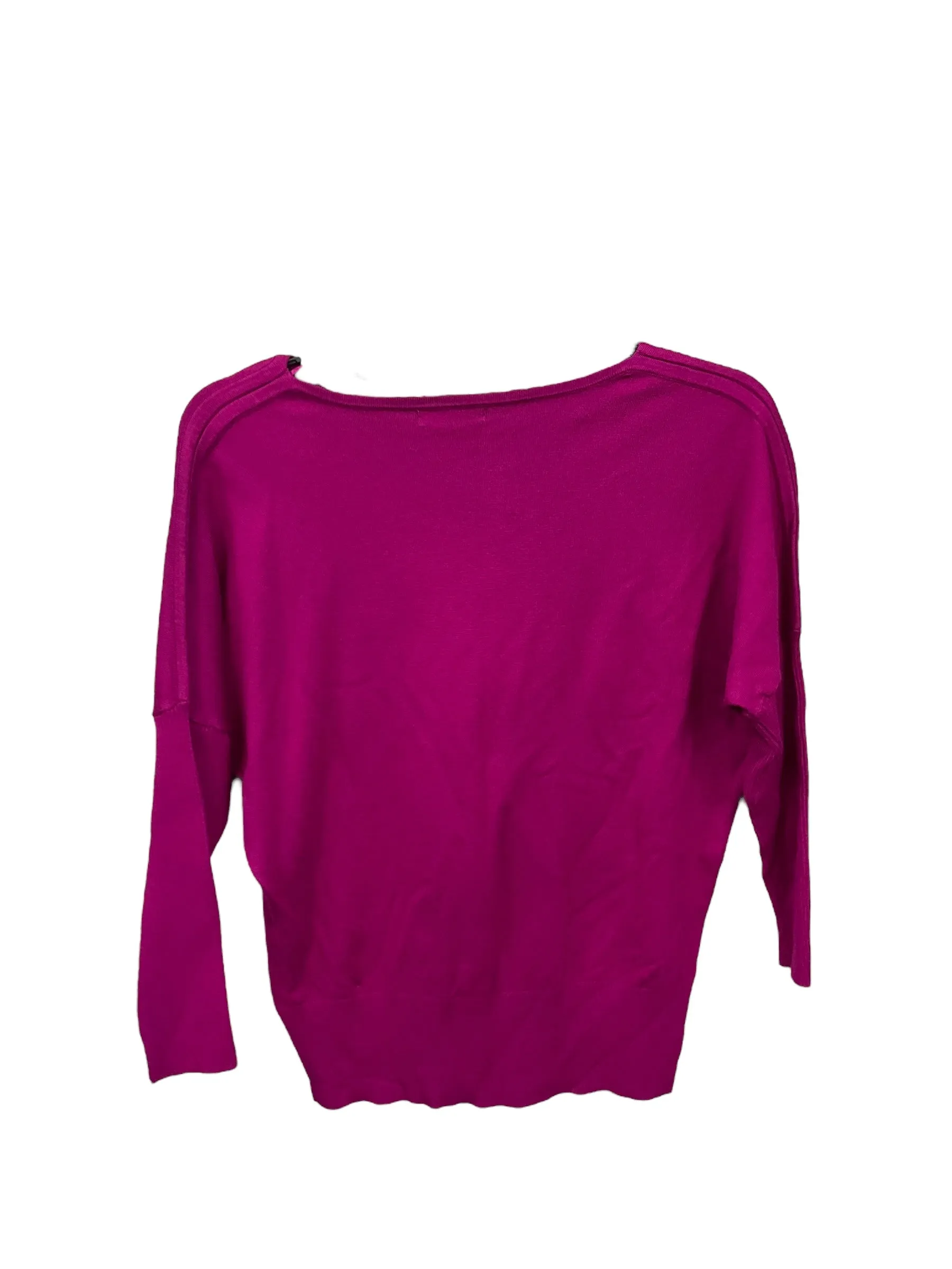 Sweater Short Sleeve By Alfani In Fuschia, Size: Petite   Small