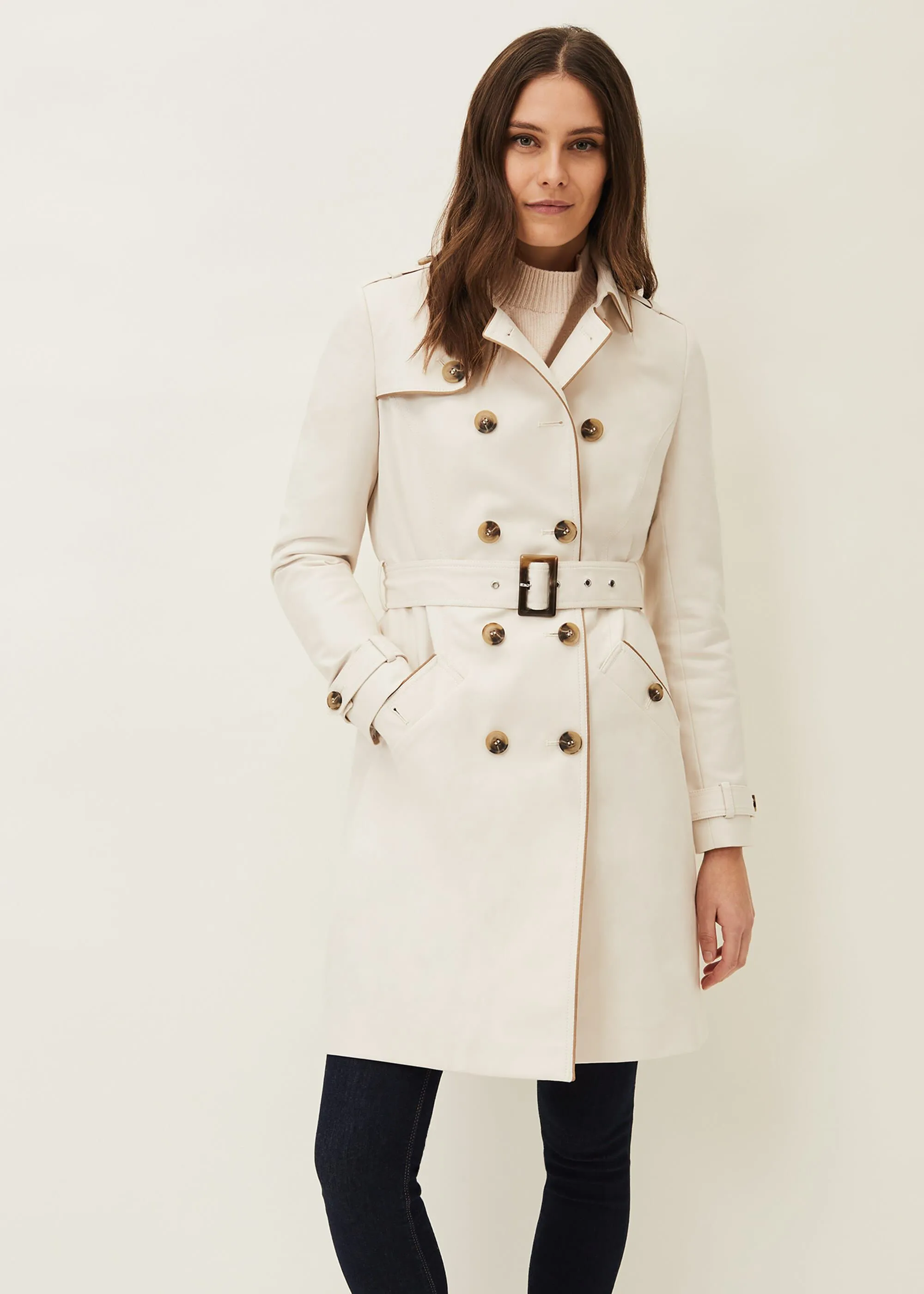 Tali Tipped Trench Coat