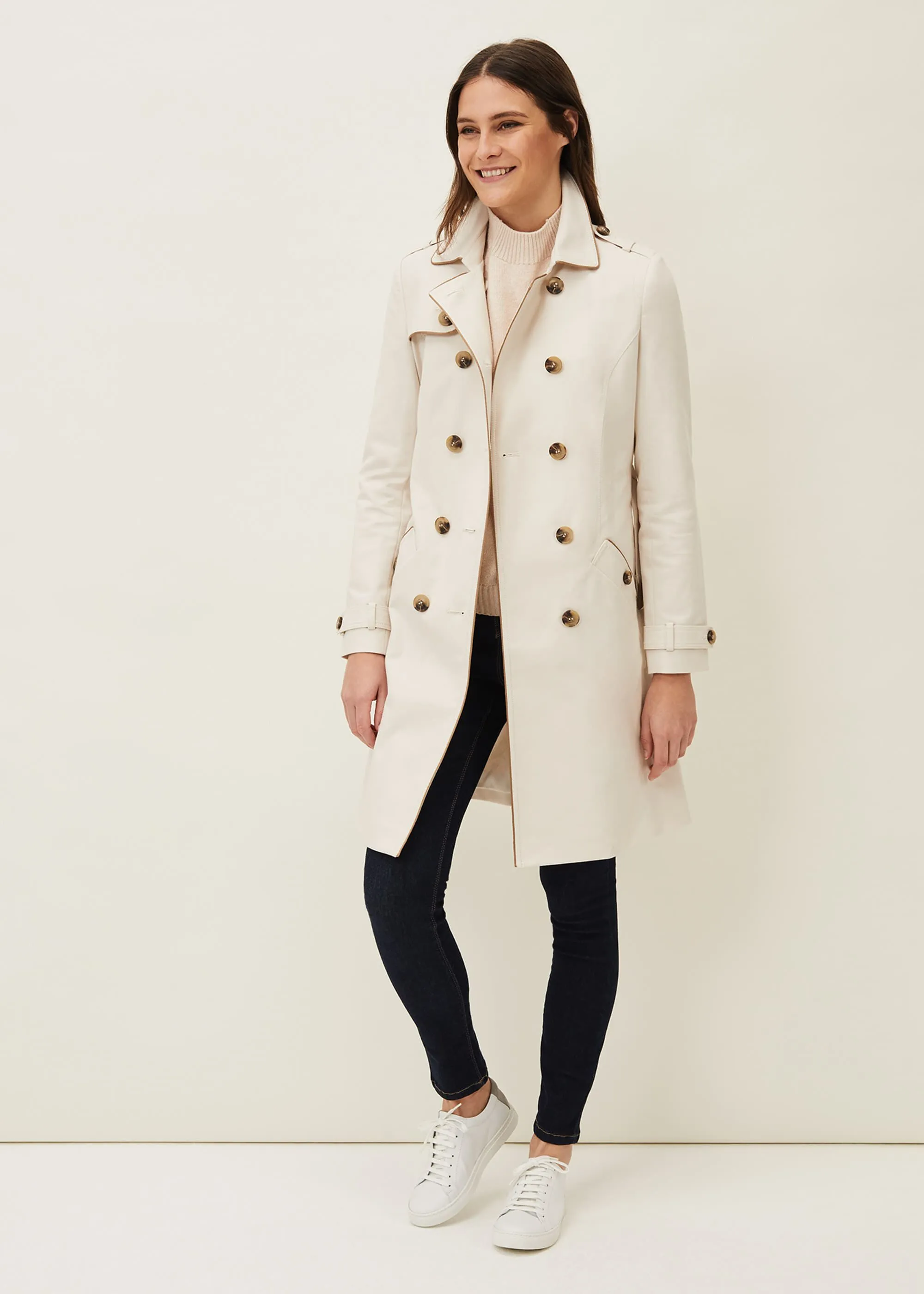 Tali Tipped Trench Coat