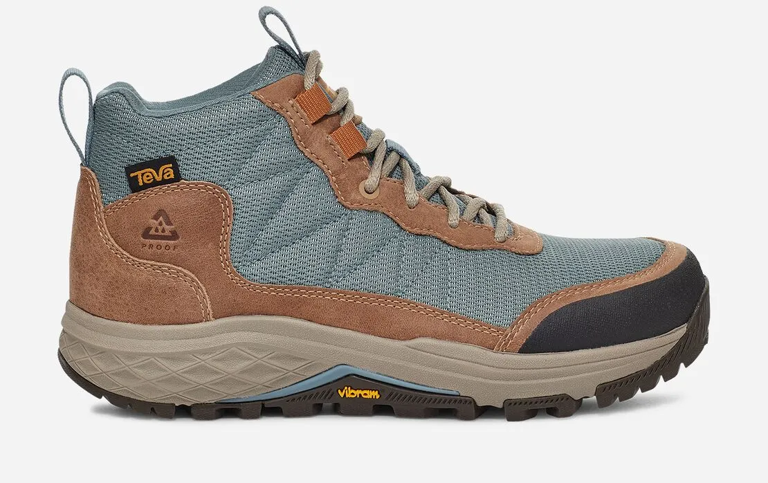 Teva Womens Ridgeview Mid Waterproof Hiking Boot- Tan/Trooper