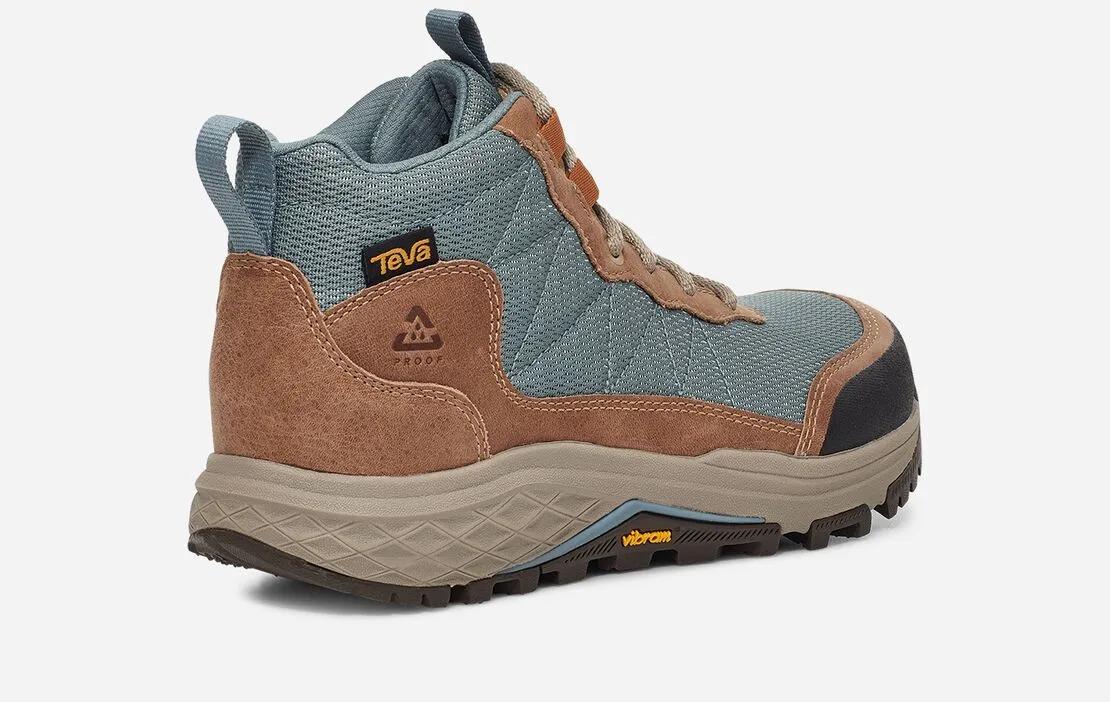 Teva Womens Ridgeview Mid Waterproof Hiking Boot- Tan/Trooper