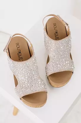 The Ashley Rhinestone Wedges | Corkeys