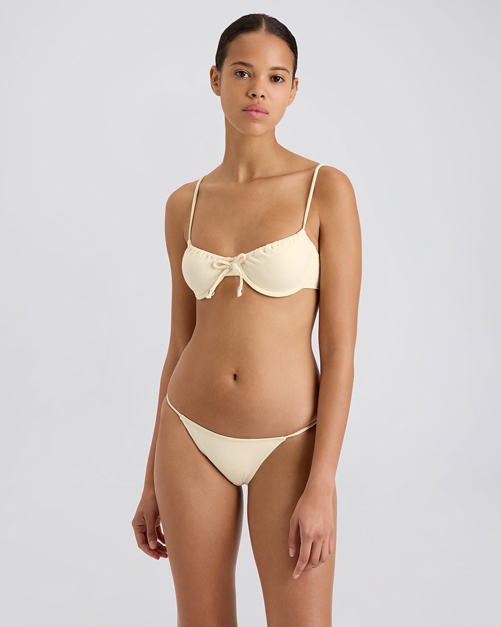 The Lolita Bikini Bottom in Ecru