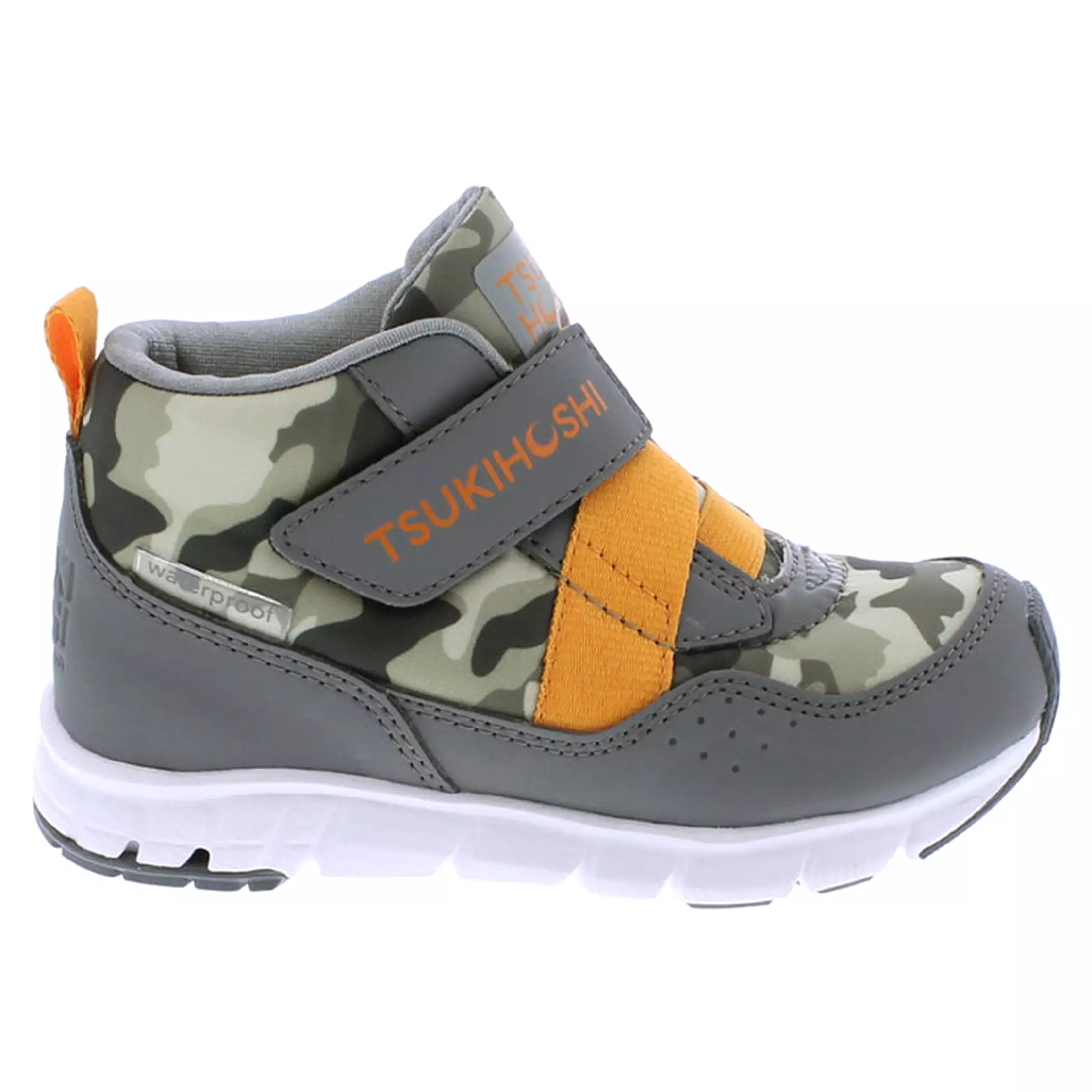 Tokyo Kid's Mid Waterproof Boot - Grey/Camo