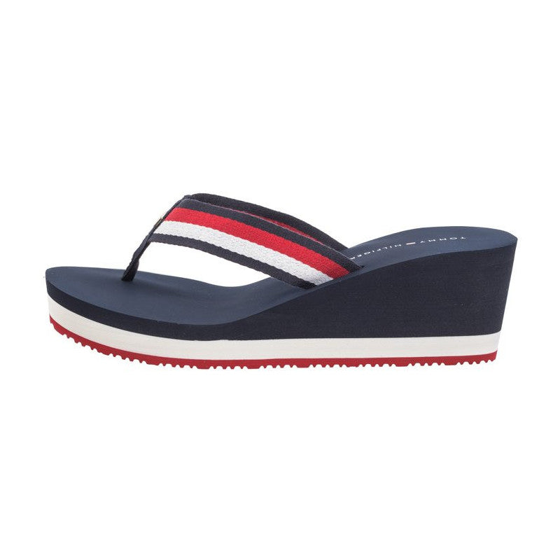 TOMMY HILFIGER Wedge Beach Sandal Navy