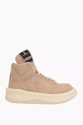 Turbowpn grainy leather high-top sneakers