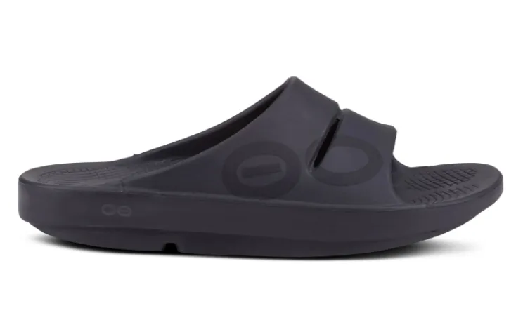 UNISEX OOFOS OOAHH (1500) SPORT SLIDE SANDAL – BLACK MATTE