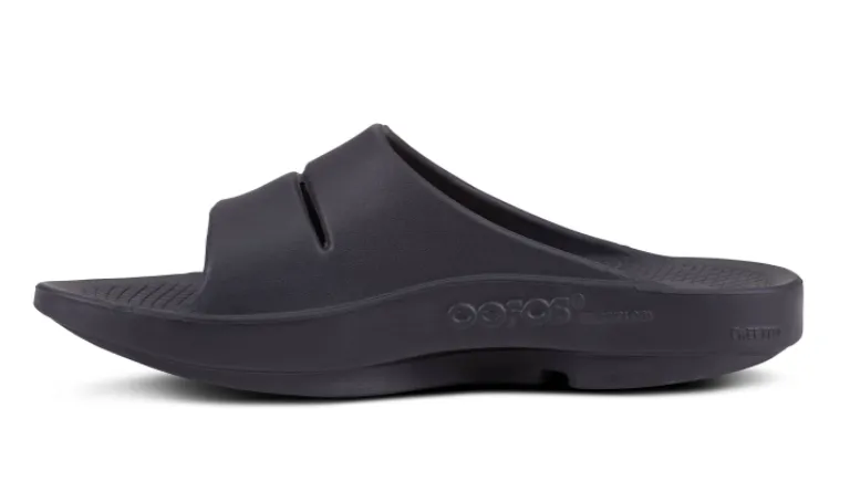 UNISEX OOFOS OOAHH (1500) SPORT SLIDE SANDAL – BLACK MATTE