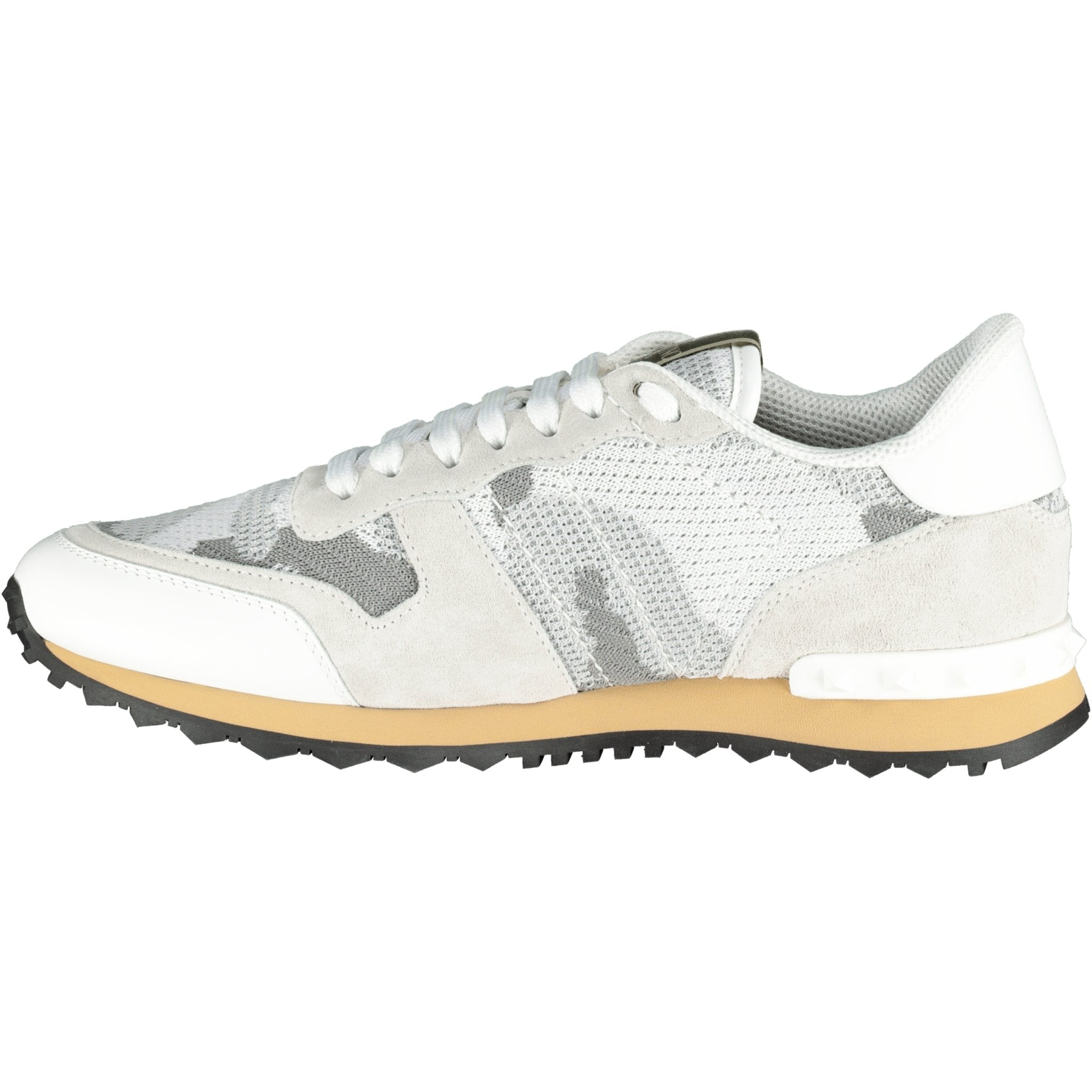 VALENTINO  MESH ROCKRUNNER TRAINERS WHITE