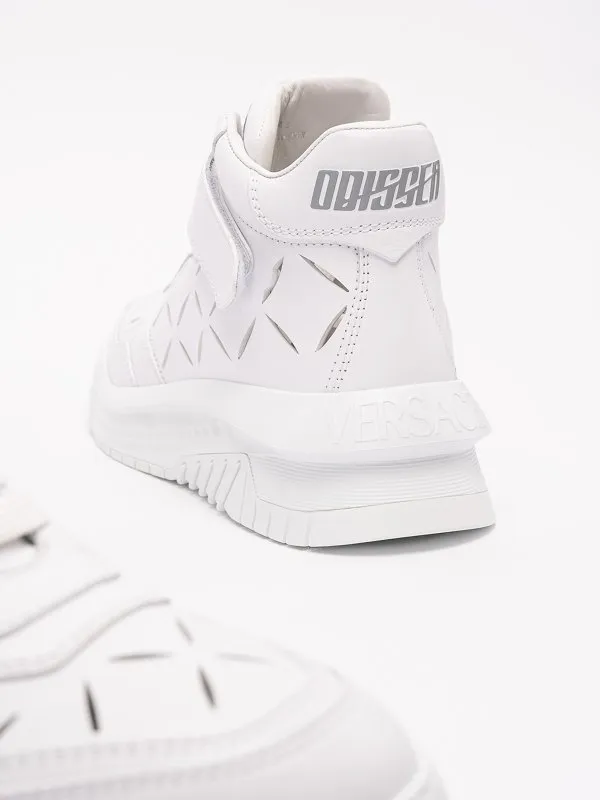 Versace `odissea` mid-top sneakers