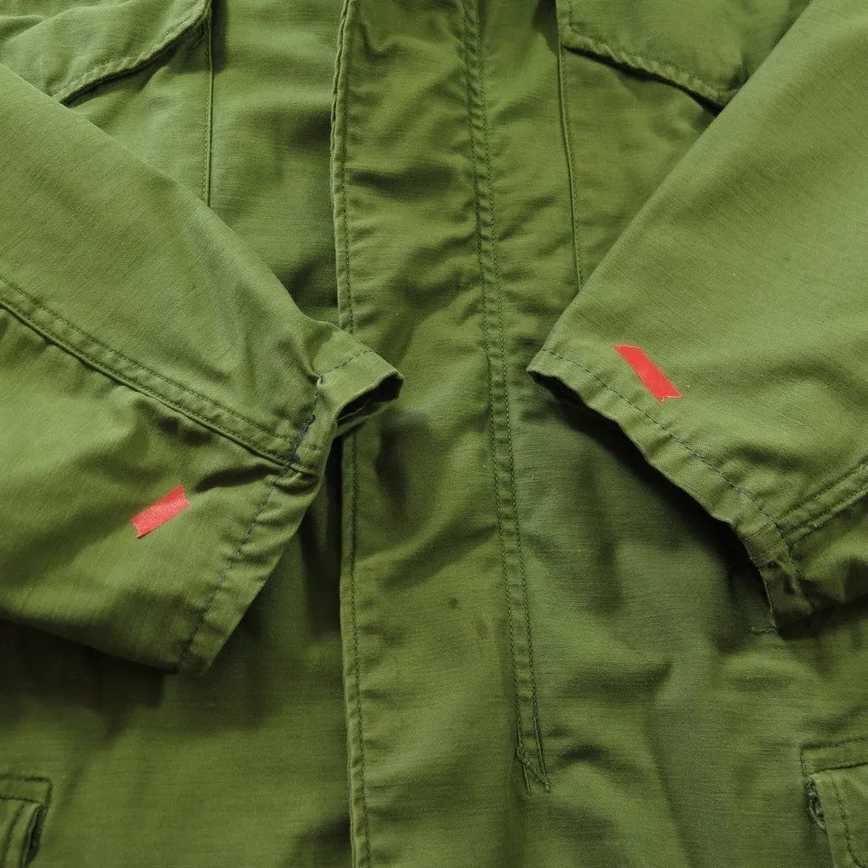 Vintage 70s M-65 Alpha Field Jacket Mens L Short Military OG-107 Vietnam