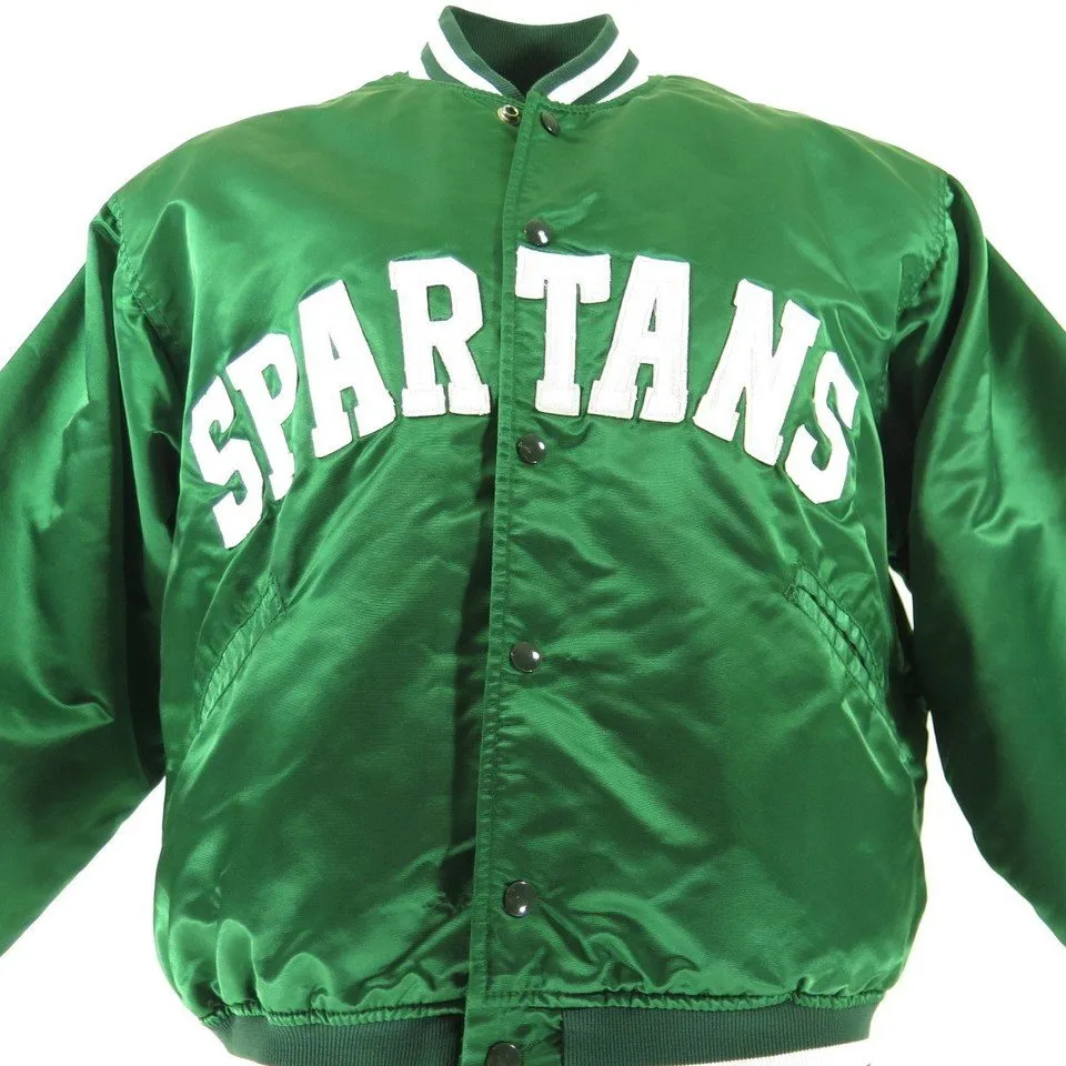 Vintage 70s Michigan State Spartans Jacket XL Felco Union Made College