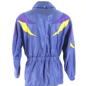 Vintage 80s Descente Ski Jacket XL Purple Retro Insulated Japan Made