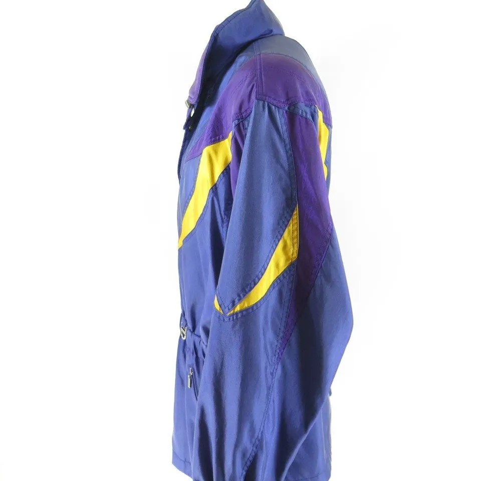 Vintage 80s Descente Ski Jacket XL Purple Retro Insulated Japan Made