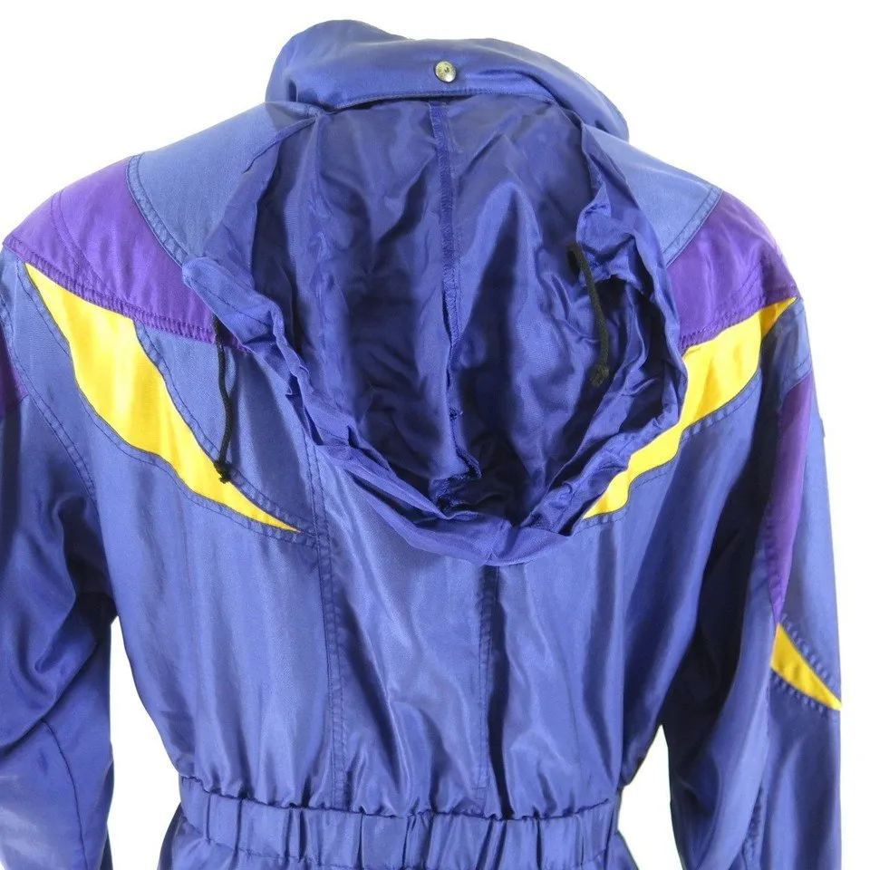 Vintage 80s Descente Ski Jacket XL Purple Retro Insulated Japan Made