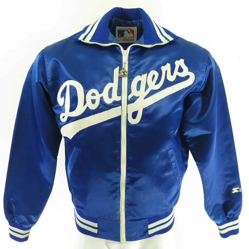 Vintage 80s Los Angeles Dodgers Starter Jacket M Satin MLB Baseball Sports