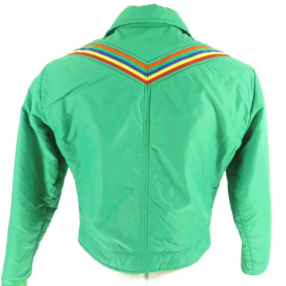 Vintage 80s Roffe USA Made Rainbow Ski Retro Jacket S The Clothing Vault