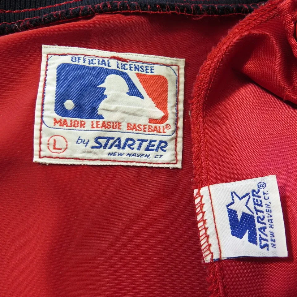 Vintage 80s St Louis Cardinals Starter Jacket L Red MLB Baseball Satin