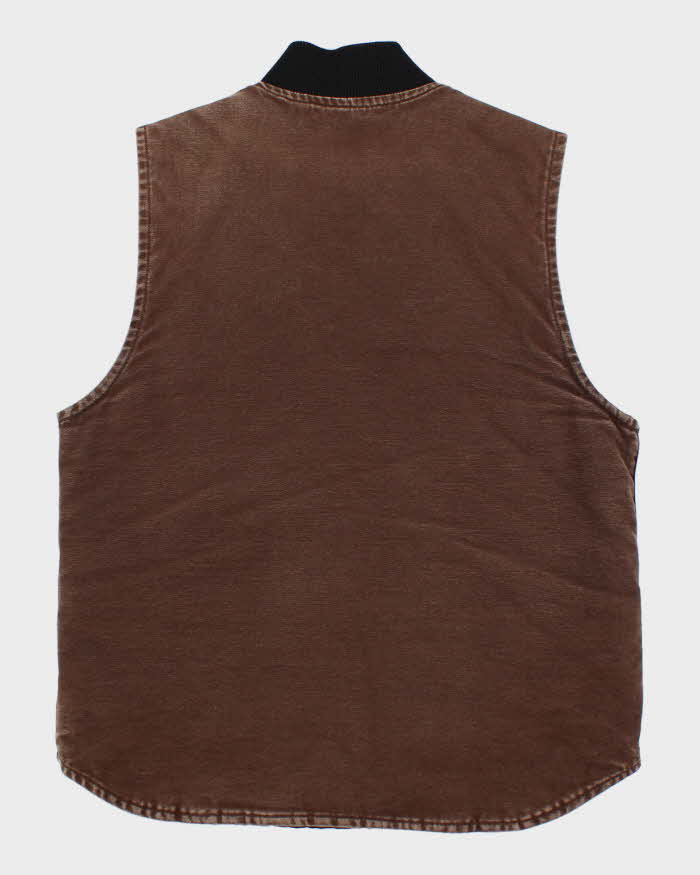 Vintage 90s Carhartt Brown Workwear Vest - M/L