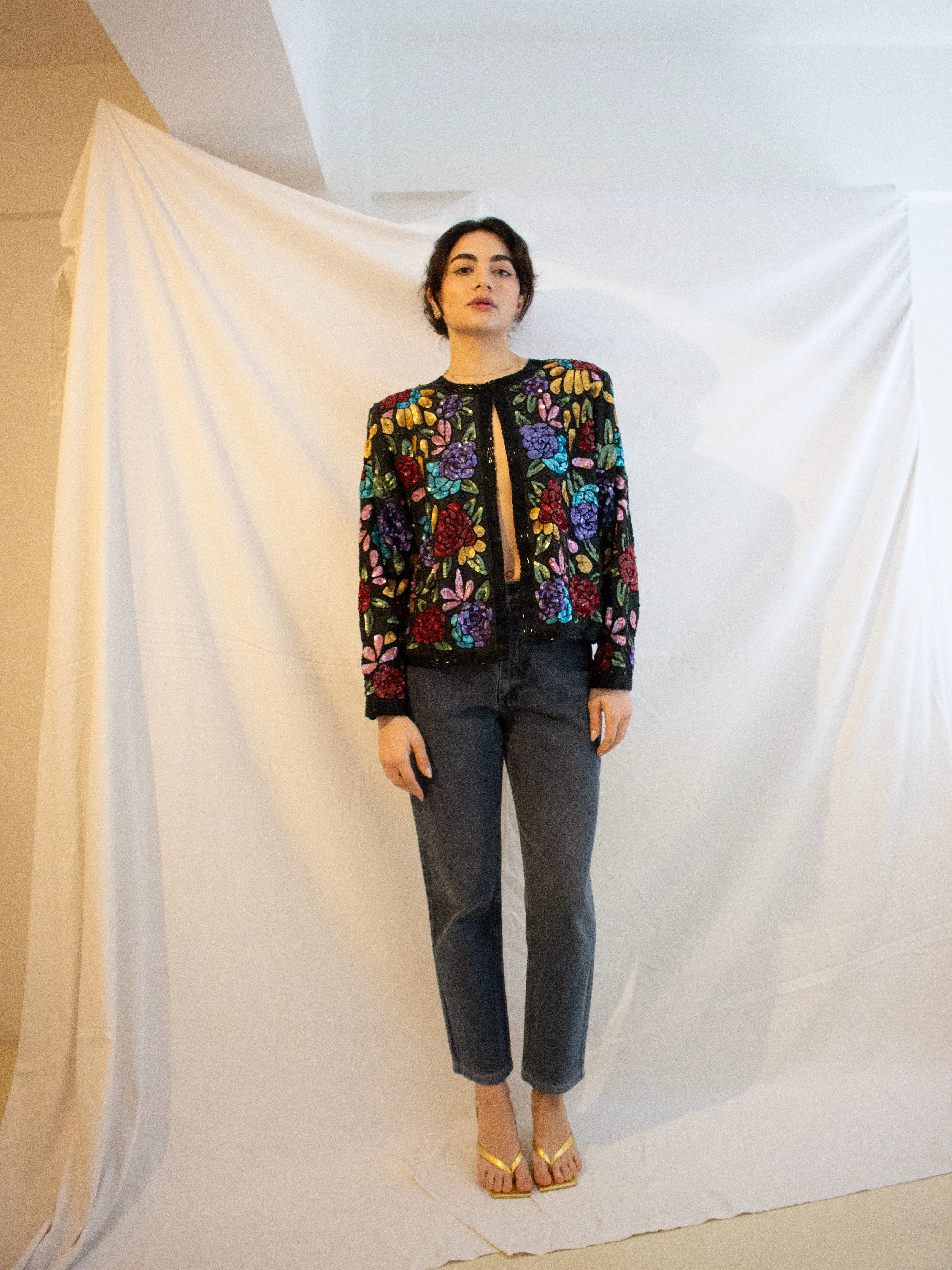 Vintage Scala Sequined Jacket