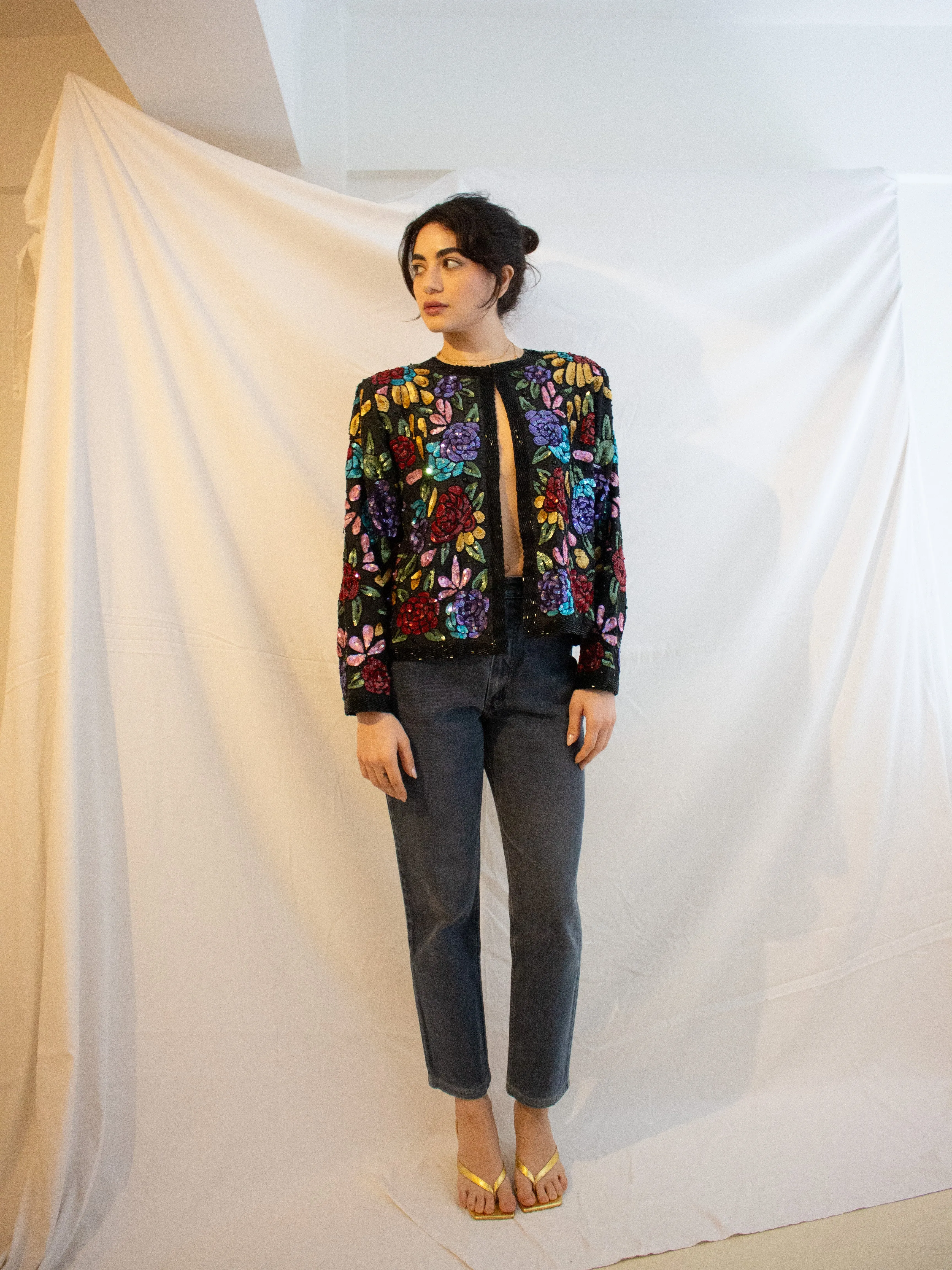 Vintage Scala Sequined Jacket