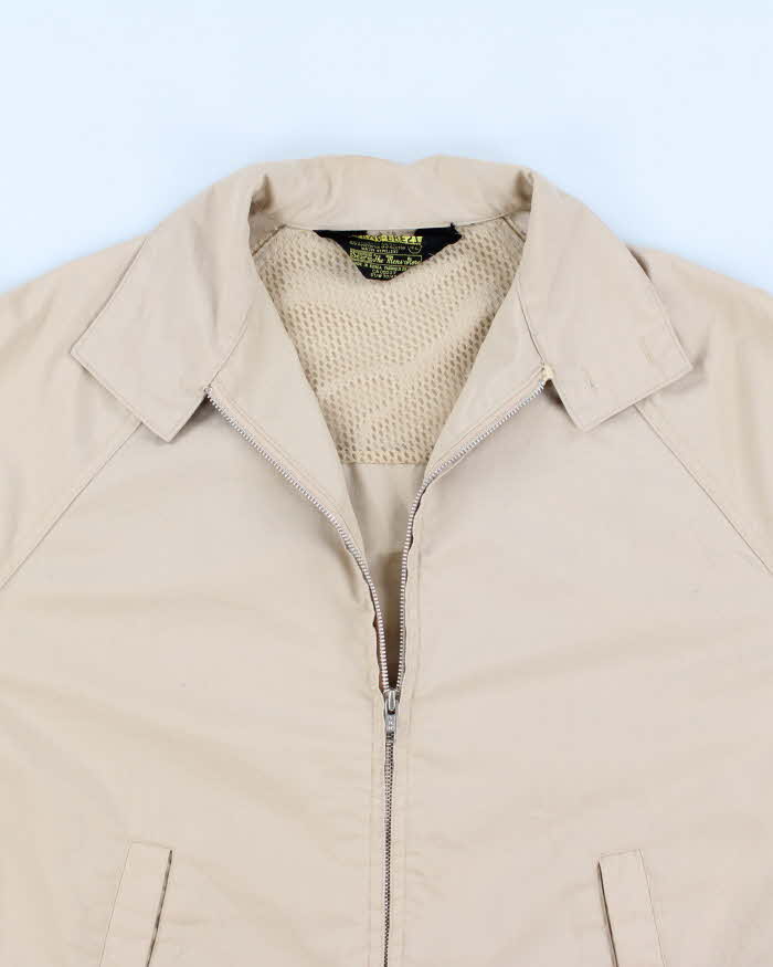 Vintage Sears Perma-Prest Beige Harrington Jacket - L