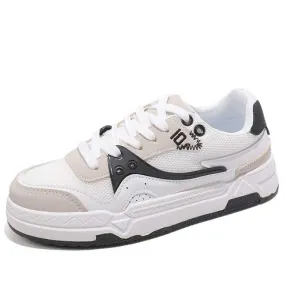 White black casual pattern shoe sneaker