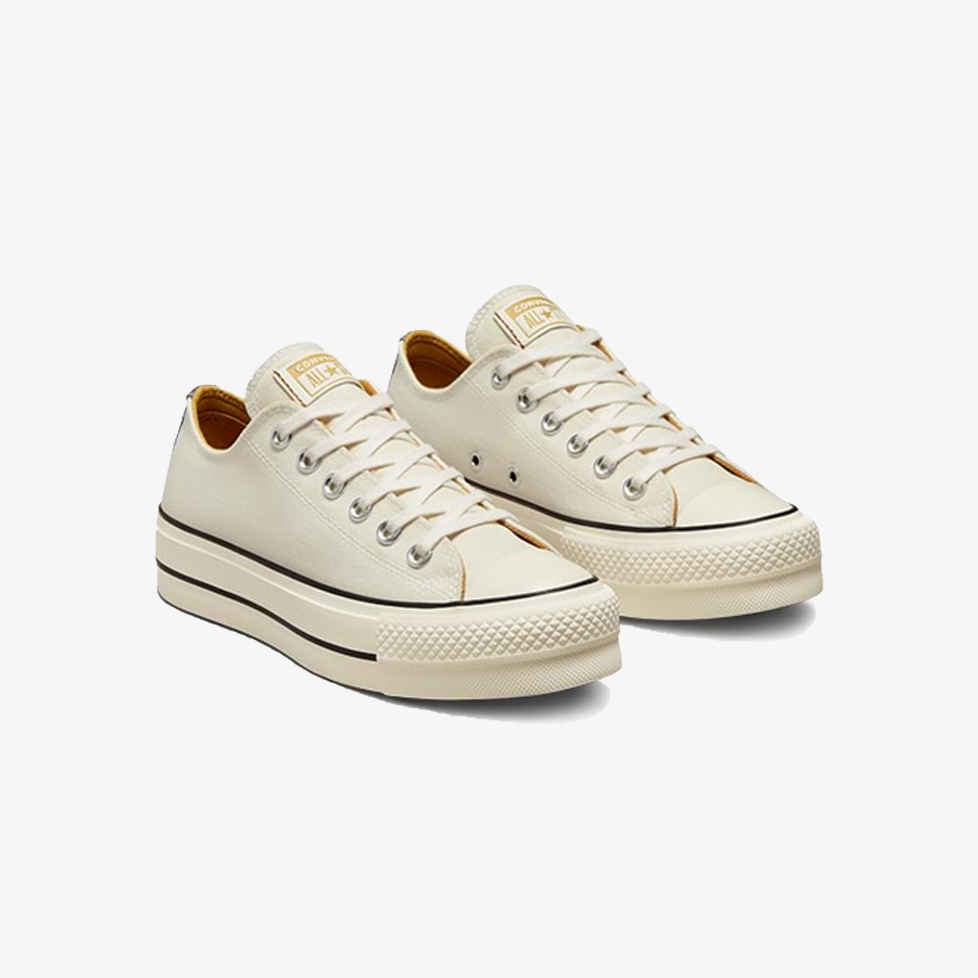 WMN'S CHUCK TAYLOR ALL STAR LIFT DENIM FASHION LOW TOP EGRET 'WHITE'