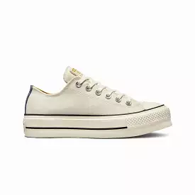 WMN'S CHUCK TAYLOR ALL STAR LIFT DENIM FASHION LOW TOP EGRET 'WHITE'